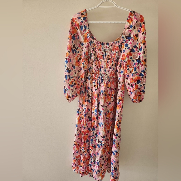 YasVio Floral Midi Dress - large - Picture 3 of 5